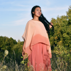 Poncho Seide, Cape, Umhang, Seidenschal, Überwurf,