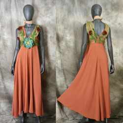 Empire silk dress, mystical...
